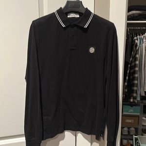 Stone island men’s long sleeve polo